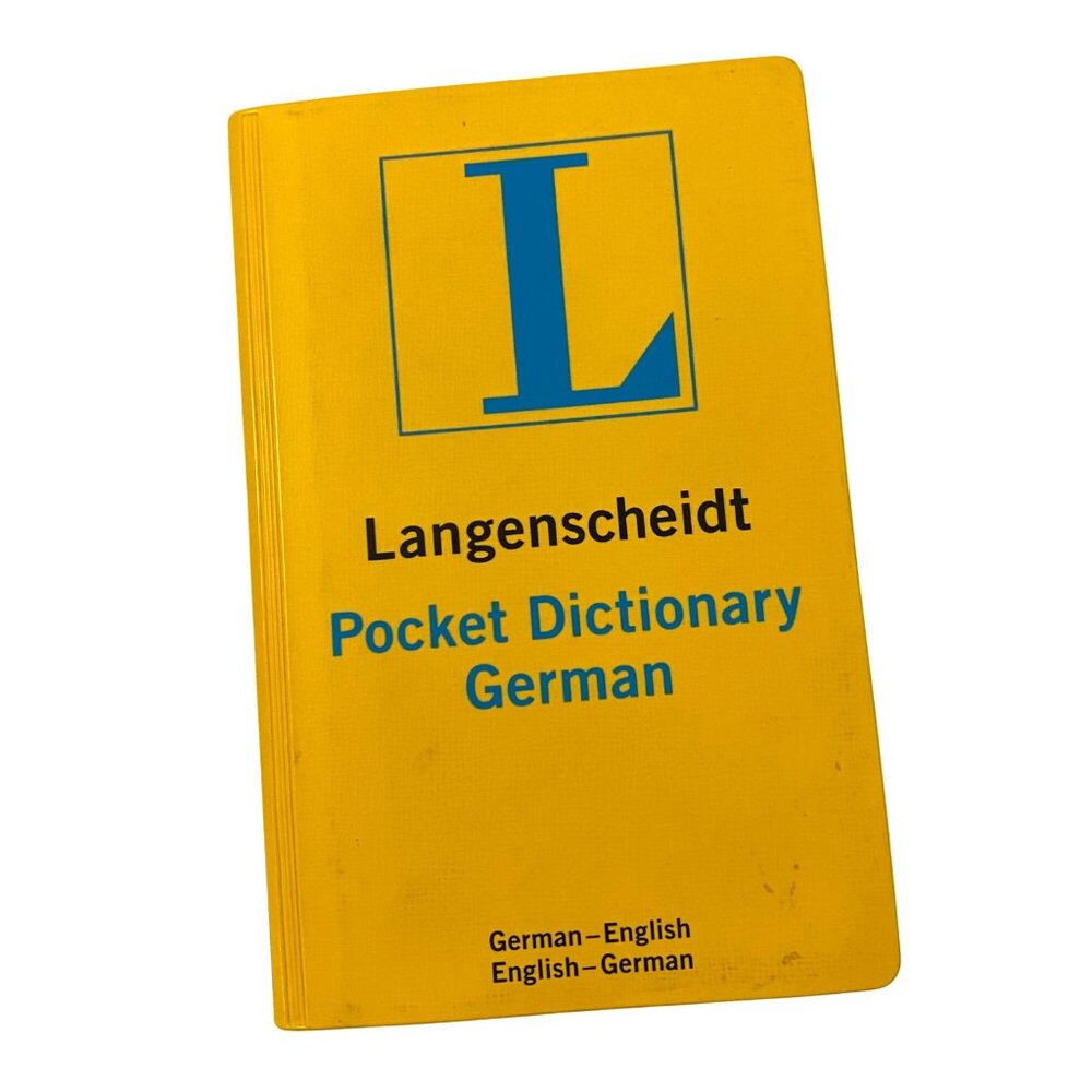 Vtg Y2K Langenscheidt German Pocket Dictionary Foreign Language Travel Tourist